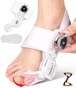 Xaosin Correction de l'hallux valgus - Attelle d'hallux valgus réglable - 1 séparateur d'orteils en silicone - 2 bandes d'entraînement pour gros orteil - Bandage pour hallux valgus - Pour homme et