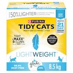 Tidy Cats Cat Litter, Lightweight with Glade Clear Springs Multi-Cat - 8.5 kg Box (1 Pack)