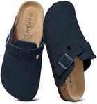 KIDMI Genuine Suede Clogs for Women