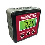 Calculated Industries 7434 AccuMASTER 2-in 1 Magnetic Digital Level and Angle Finder/Inclinometer/Bevel Gauge, Latest MEMs Technology, Certified IP54 Dust and Water Resistant, Red Brick Maroon