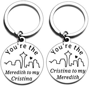 Gray's Anatomy You're The Meredith to My Cristina Valentines Day Gifts Couples Keychain Set Meredith to My Cristina Sweetest Day Gift Grey's Anatomy Gifts Matching Keychains for Couples