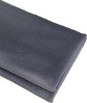 TinaKim Velvet Upholstery Fabric, Soft and Durable, Cat Scratch Proof, Suitable for Sofa, Chair, Car Seat, Home Décor, 2 Yards, Grey Blue