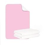 Reusable Incontinence Bed Pad Non Slip Backing Absorbent Washable Bed Mattress Protector 90 X 90cm | Bed Wetting Protect/Training Adults or Children Protection & Elderly Living Aid Pink