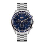 Lacoste Chronograph Quartz Watch for Men with Silver Stainless Steel Bracelet - 2011081