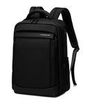 Arctic Hunter Slim Laptop Backpack for Men Lightweight 2 Pockets 16L Office Backpack Sleek Water Resistant 15.6-inch Laptop Bag for Daily Business College,Black