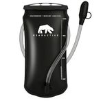 Bearactive Hydration Bladder, Water Bladder 2L for Running Backpack with BPA-Free TPU, Hydration Pack, Leak-Proof Water Pouch, No Plastic Smell – Hiking, Running, Cycling & Camping (Black, 1 Litre)