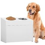 MYOYAY Elevated Dog Bowl with Stora