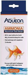 Aqueon Ammonia Aquarium Test Strips 50 Count