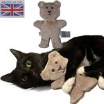 BRITISH UK MADE CATNIP TEDDY BEAR CAT TOYS FOR INDOOR CATS HIGH POTENCY TOY NEW OUT! (Catnip Teddy Bear)