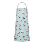 RosieLily Cupcake Apron for Women Cute Apron Cake Apron for Teen Girls Baking Apron Kitchen Apron for Cooking Gardening Grilling BBQ Blue Baking Gift for Baker Baking Supplies Teen Apron