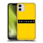Head Case Designs Officially Licensed Friends TV Show Pattern Logos Soft Gel Case Compatible With Apple iPhone 11