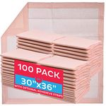 Premium Disposable Underpads 30”x36” (Packed 4x25 Case) Ultra Absorbent Chux Incontinence Bed Pads, Pet Training Pads X-Large 100/Case