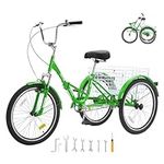 VEVOR Folding Adult Tricycle, 20-In