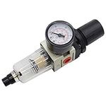 Reboot Compressed air Regulator 1/4" Water Separator Pressure Reducer Moisture Trap Oil Water Lubricator for Compressor and Air Tools