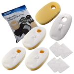 HQRP 4-Pack Foam & Felt Filter Kit Works with Shark Rocket DuoClean Series HV380, HV380W, HV381, HV381C, HV382, HV383, HV384Q, UV380 Ultra-Light Stick Vacuum Cleaners, XFFH380 XPSTFH380 Replacement