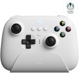 8BitDo Ultimate 2.4G Wireless Controller, Hall Effect Joystick Update, Gaming Controller with Charging Dock for PC, Android, Steam Deck & Apple(White)