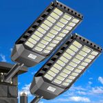 CEDIO 10000W Solar Lights Outdoor,IP 67 Waterproof Street Light for Yard