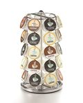 Nifty Coffee Pod Carousel – Compatible with K-Cups, 24 Pod Pack Storage, Spins 360-Degrees, Lazy Susan Platform, Home or Office Kitchen Counter Organizer, Modern Black Design