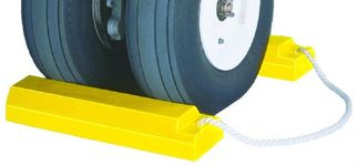 Checkers AC3512-P Urethane Lightweight Commercial Aviation Wheel Chock, Yellow, 12-Inch Length, 5-Inch Width, 3-Inch H