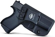 POLE.CRAFT IWB Kydex Holster Fits: Glock 43 / Glock 43X - Inside Waistband Carry Holster for G43 G43X (Black, Right Hand Draw)