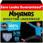 Pampers Ninjamas Nighttime Bedwetting Underwear Boys - Size S/M (38-70 lbs), 88 Count