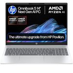 HP OmniBook 5 Next Gen AI Laptop | Copilot+ PC | AMD Ryzen AI 7 350 Processor | 24GB RAM | 1TB SSD | AMD Radeon 860M Graphics | 2K Anti-glare Display | 16.75 Hrs Battery | Windows 11 | 16-ag1003sa