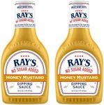 Ray's No Sugar Added Honey Mustard Flavored Dipping Sauce (16 Ounce , Pack of 2)