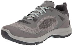 KEEN Women’s Terradora Flex Low Height Waterproof Hiking Shoe, Steel Grey/Cloud Blue, 7.5 Medium, US