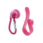 Vagocom Hook Set Charms Accessories for Bogg Bags and Simply Southern Tote - Insert Hook Holder with Small Key Chain Clip for Beach Tote(Pink)