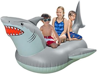 GoFloats 'Great White Bite' Shark Pool Float Party Tube - Inflatable Rafts, Adults & Kids