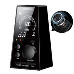 TERENCE Digital Metronome for Guitar Piano Bass Drum Violin Electronic Metronome With LCD Display Adjustable Volume Beat Timer Function Rechargeable Beat 30-252bpm for Adult and Children Black