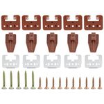 5 Sets Drawer Guides Kit, Drawer Guides Bottom Mount for Kenlin Rite-Trak II Vaughan Bassett Legacy Pulaski Dresser Drawer Replacement Parts Repair Kit, with Metal Backing and Roller