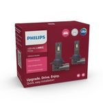 Philips Ultinon Access LED car headlight bulb (HIR2), ultra-compact direct-fit, 80%, 6.000K, set of 2