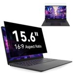 15.6 Inch Laptop Privacy Screen, Anti Glare Blue Light Privacy Filter, Removable Shield 15 in Screen Protector 16:9 Aspect Ratio, Compatible with Lenovo/HP Envy/Dell/Acer/Samsung/Asus/Toshiba