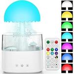 Rain Cloud Humidifier Essential Oil Diffuser Mushroom Water Drip humidifiers Raining Cloud Night Light Humidifier Rain Sleep Sounds Humidifier for Bedroom Large Room Sleeping Relaxing