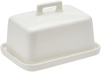 Maxwell & Williams Epicurious Butter Dish White Gift Boxed