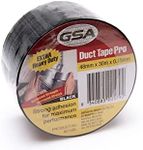 GSA Duct Tape Pro, Black, 30 Metre Length x 48 mm Width x 0.15 mm Thick