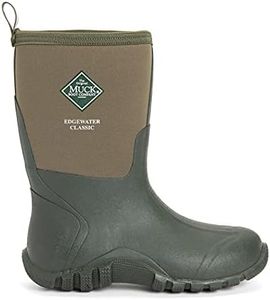 Muck Boots Men's Edgewater Classic Short Pull On Waterproof Wellington Boot, Green, 9