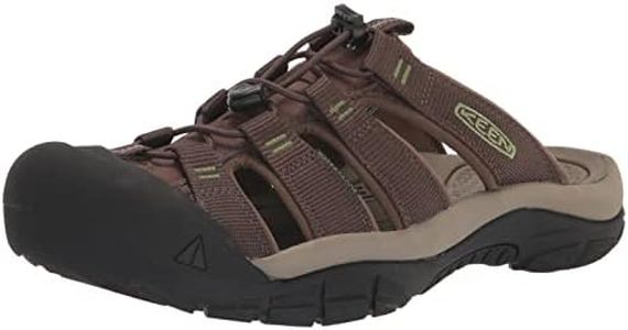 KEEN Men's Newport Closed Toe Slip On Slide Sandals, Canteen/Campsite, 11