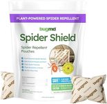 BugMD Spider Shield Repellent Pouches | Plant-Based Indoor & Outdoor Spider Repellent | Safe for Pets & Family | Natural Citronella, Rosemary & Lemongrass Oils | Long-Lasting Spider Protection