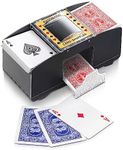 ARTISHION Automatic Card Shuffler - 1-2 Deck, Poker Shuffler Machine, Casino Card Electric Shuffler, Lower Noise Playing Card Shuffler for UNO Pokémon Phase 10, Poker Skip Bo Card Games, Sleeved Card