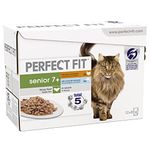 Perfect Fit Senior 7+ - Wet Cat Food - Pouches Mixed Selection - 48 x 85 g