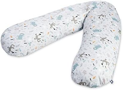 Julius Zöllner Jersey Stillkissen ca. 190 cm | Füllung 42 Liter EPS-Mikroperlen | Made in Germany | Bezug aus 100% Baumwoll-Jersey | OEKO-TEX® STANDARD 100 | Smart Friends