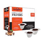 Brew Addicts 300 Paper Coffee Filters - Compact Design Single-Use Coffee Filter for Keurig 1.0 & 2.0. Perfect Size and Quantity