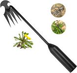 Carrie Rowe Weed Puller Tool, 2023 New Durable Garden Weed Pulling Tool, Portable Garden Weeder Tool for Vegetable Gardening Backyard Farm Planting & Weeding (Black Handle)