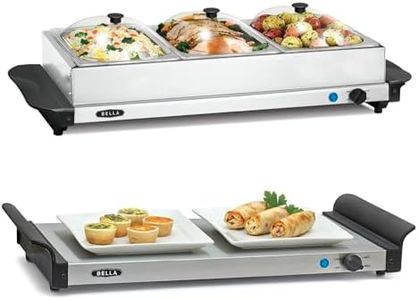 BELLA Triple Electric Buffet Server & Food Warmer