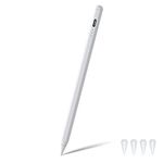 Stylus Pen for iPad (2018-2023) with Palm Rejection,Tilt Sensitive iPad Pencil 2nd Generation Compatible with Apple iPad Pro 11/12.9 inch, iPad Mini 5/6, iPad Air(5/4/3), iPad (10/9/8/7/6) Gen-White