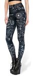 Tamskyt Women's New Unicorn Digital Printed Tight Leggings Stretchy Trousers Skinny Pants Workout (Geometric Patterns)(Size: One Size)