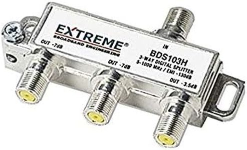 Extreme 3 Way Unbalanced HD Digital 1GHz High Performance Coax Cable Splitter - BDS103H