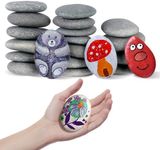 FOSFUKEER Rocks for Painting 20 Pcs